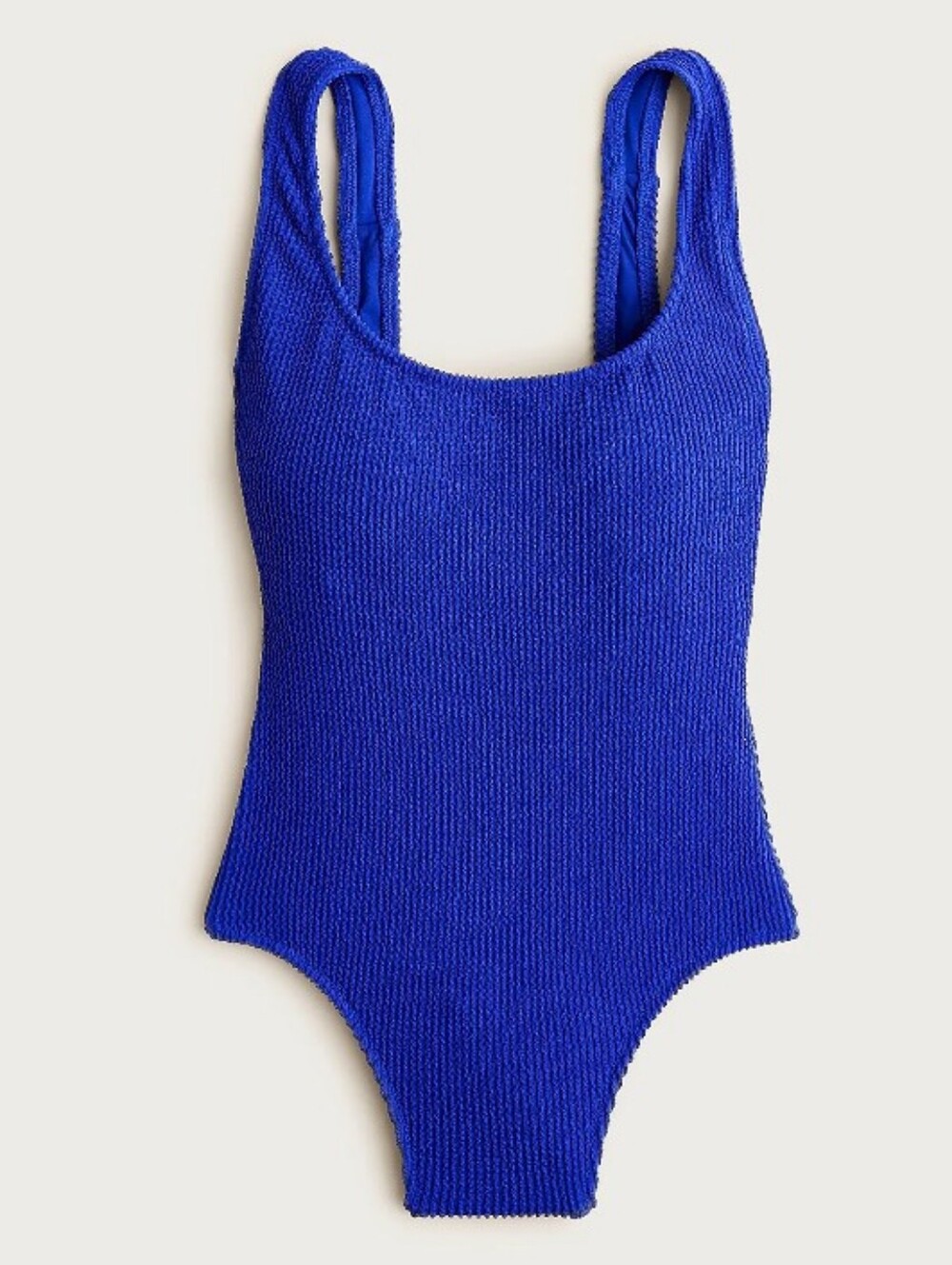 J Crew Claudia scrunchie one-piece blue Swimsuit